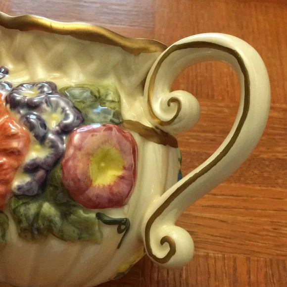 🥨TRADED🥨 Vintage Ceramic Pitcher💐Cottagecore Decor💐 - Picture 6 of 11